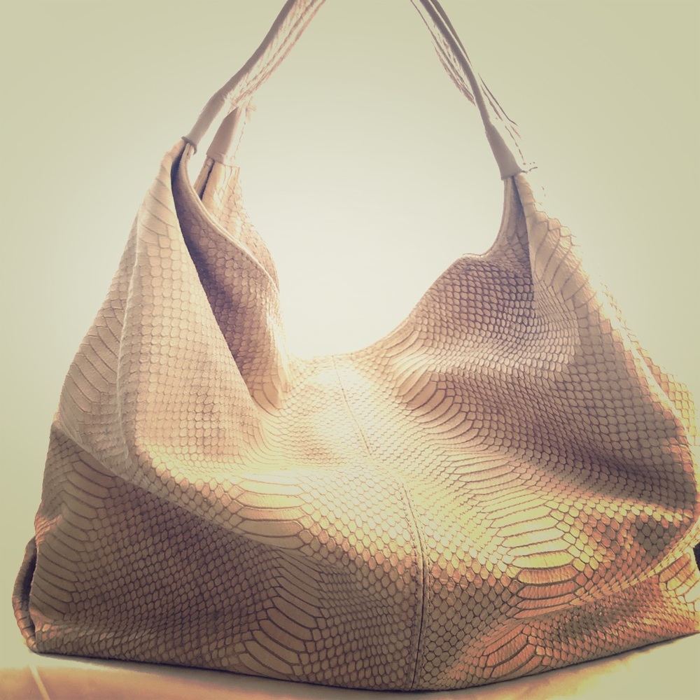 Snake skin Tote and shoulder bag